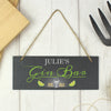 Personalised Gin Bar Printed Hanging Slate Plaque