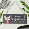 Personalised Fairy Garden Printed Hanging Slate Plaque