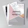 Personalised Stylish Geometric Notebook