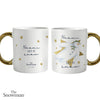 Personalised The Snowman Let it Snow Gold Handle Mug