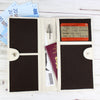 Personalised Stamp Design Leather Travel Document Holder