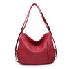 red slouch backoack bag