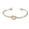 Gold Plated Knot Bangle